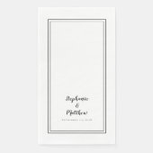 シンプルブラックモダンミニマ結婚リスト (正面)