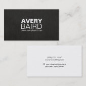 シンプルブラックリフェイクネンプロフェッショナル 名刺 (正面/裏面)