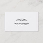 シンプルブラックリフェイクネンプロフェッショナル 名刺 (裏面)