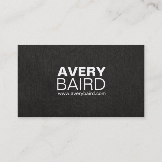 シンプルブラックリフェイクネンプロフェッショナル 名刺 (正面)