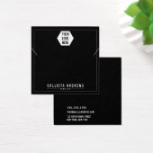 シンプルブラックロゴのネックレス表示カードを追加 (デスク)