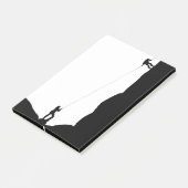 シンプルブラックロック登山シルエット ポストイット (アングル)