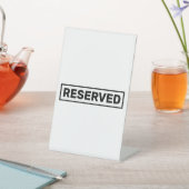 シンプルブラック予約文字フォーマル  台座サイン (インサイチュ)