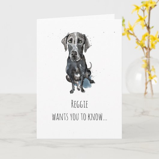 シンプルブラック大ダネカスタマイズマザーの日 カード (黄色い花)