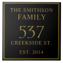 シンプルブラック日付確立アドレスハウスプラーク