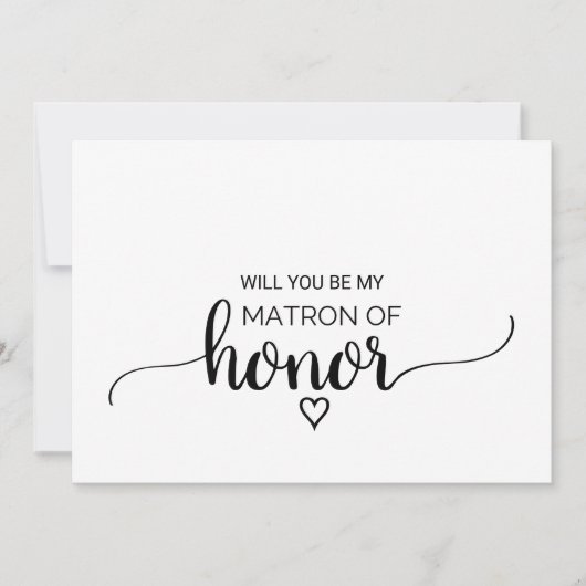 シンプルブラック書道名誉提案 招待状 (正面)