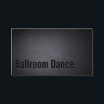 シンプルブラック社交ダンスダンスビジネスカード 名刺<br><div class="desc">シンプルブラック社交ダンスダンスビジネスカード。</div>