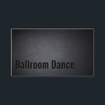 シンプルブラック社交ダンスダンスビジネスカード 名刺<br><div class="desc">シンプルブラック社交ダンスダンスビジネスカード。</div>