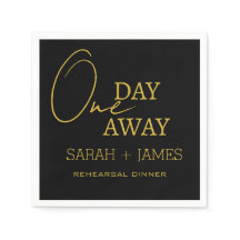 シンプルブラック金ゴールド1日リハ遠くにーサルディナー