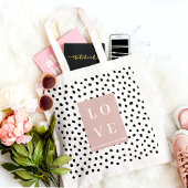 シンプルブラック&ピンクラブ |すべてのユーザーを評価する トートバッグ