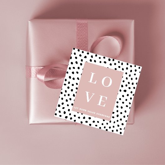 シンプルブラック&ピンクラブ |すべてのユーザーを評価する フェイバータグ