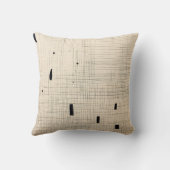 シンプルブラック&ベージュジャパンディ クッション (裏面)