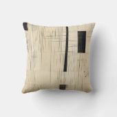 シンプルブラック&ベージュジャパンディ クッション (裏面)