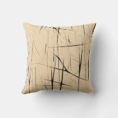 シンプルブラック&ベージュジャパンディ クッション (裏面)