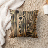 シンプルブラック&ベージュジャパンディ クッション (ブランケット)