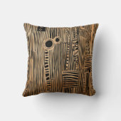 シンプルブラック&ベージュジャパンディ クッション (裏面)