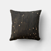 シンプルブラック&ベージュジャパンディ クッション (裏面)