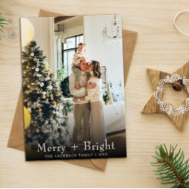 シンプルブラック&ホワイトのタイプライター シーズンカード