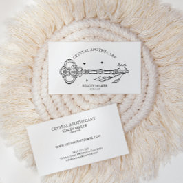 シンプルブラック&ホワイトニューエイジ薬品事業 名刺