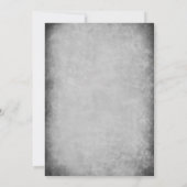 シンプルブラック&ホワイトヴィンテージ写真90誕生日 招待状 (裏面)