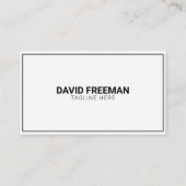 シンプルブラック&ホワイト建築ワーカー 名刺 (裏面)