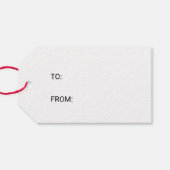 シンプルブラック&ホワイト書道クリスマス名 ギフトタグ (裏面横)