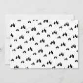 シンプルブラック&ホワイト書道クリスマス シーズンカード (裏面)