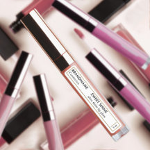 シンプルブラック&ホワイト金ゴールドグリッターリップグロスブランド