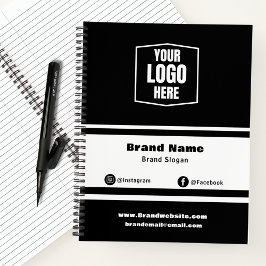 シンプルブランディングとロゴプロモーション ノートブック