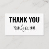 シンプルブランディング会社のロゴマーク エンクロージャーカード (正面)