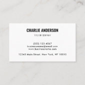 シンプルブランディング会社のロゴマーク 名刺 (裏面)