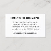 シンプルブランディング会社のロゴマーク 名刺 (裏面)