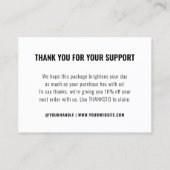 シンプルブランディング会社のロゴマーク 名刺 (裏面)