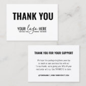 シンプルブランディング会社のロゴマーク 名刺 (正面/裏面)