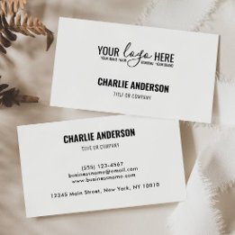 シンプルブランディング会社のロゴマーク 名刺