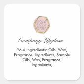 シンプルブランディング会社 スクエアシール (正面)