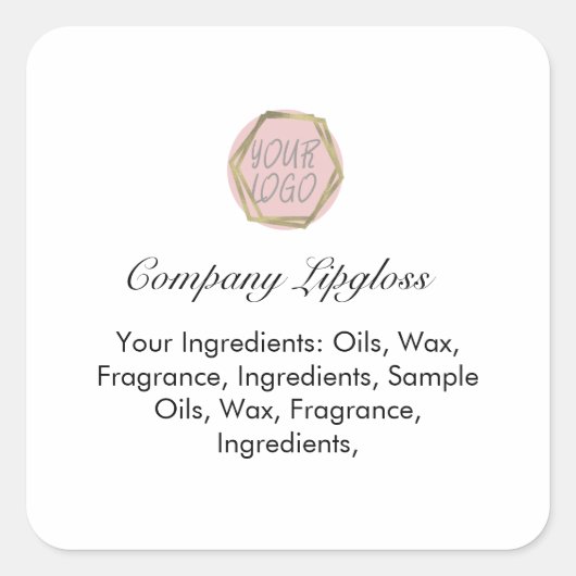 シンプルブランディング会社 スクエアシール (正面)