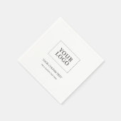 シンプルブランドのカスタムビジネスロゴのプロモーション スタンダードカクテルナプキン (角)