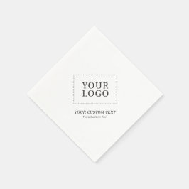 シンプルブランドのカスタムビジネスロゴのプロモーション スタンダードカクテルナプキン