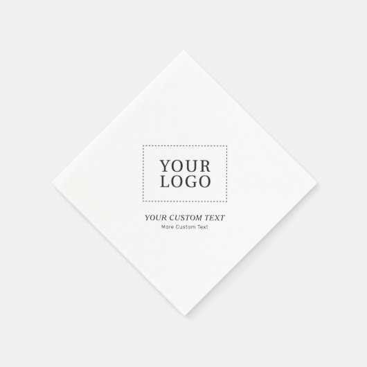 シンプルブランドのカスタムビジネスロゴのプロモーション スタンダードカクテルナプキン (角)