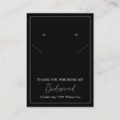 シンプルブリーズメイドイヤリング&ネックレスディスプレイカード プレイスカード (正面)