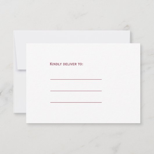 シンプルブルゴーニュ白3枚フォトコラージュ結婚ズ セーブザデート (裏面)