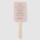 シンプルブルゴーニュ赤面結婚フローラ式 ハンドファン (裏面)