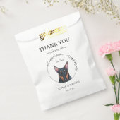 シンプルブルテリードッグ結婚の感謝お願いバッグ フェイバーバッグ (封をした状態)