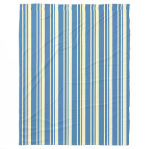 シンプルブルーとクリームの縦パタストライプのーン