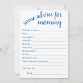 シンプルブルーアドバイス | Cerulean Keepsakeカード 招待状 (正面)