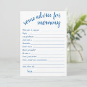 シンプルブルーアドバイス | Cerulean Keepsakeカード 招待状 (スタンド正面)