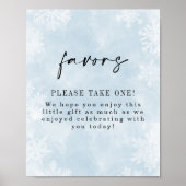 シンプルブルーウィンター雪のシャワーウィッグ ポスター (正面)