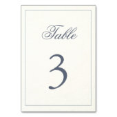 シンプルブルーグレイ結婚ズon水色紙ルック テーブルナンバー (裏面)