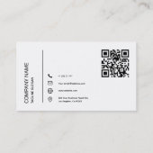 シンプルブルーグレーとホワイト名刺 名刺